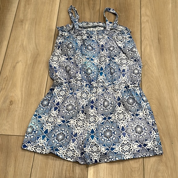 EUC TCP The Children’s Place One Piece Boho Romper Jumper Teen Tween Size 14 - Picture 4 of 6